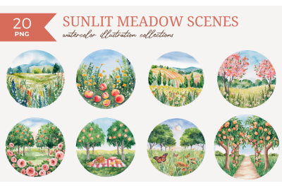 Sunlit Meadow Scenes