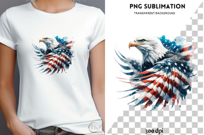 Eagle Patriotic, Freedom PNG, Independence Day &amp; Memorial Day Sublimat