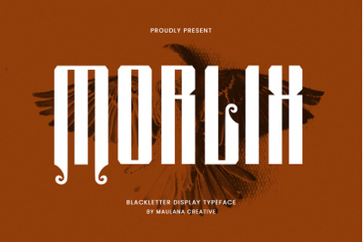 Morlix Blackletter Decorative Display Font