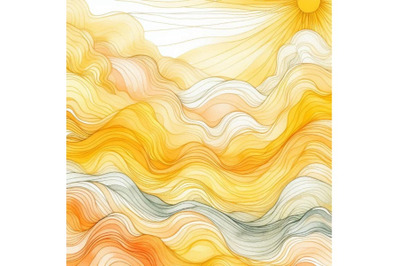 A bundle of Abstract yellow and orange back