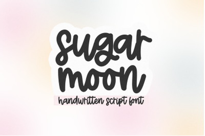 SugarMoon - Cute Script Font