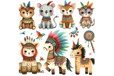 A bundle of Cute tribal animals