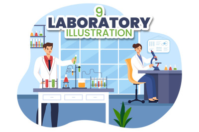 9 Laboratory Illustration