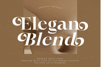 Elegan Blend - Modern Serif Font