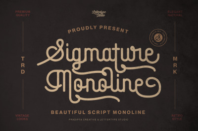 Sigmature Monoline Beautiful Script