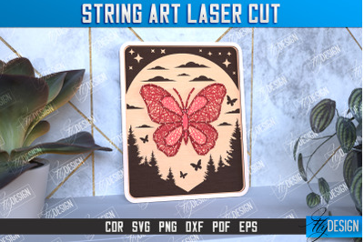 String Art Butterfly| Handmade Gifts | Paintings Threads