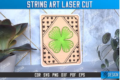 String Art Clover| Handmade Gifts | Paintings Threads