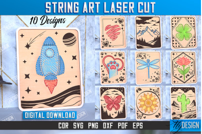 String Art Laser Cut Bundle | Handmade Gifts | Paintings Threads | CNC