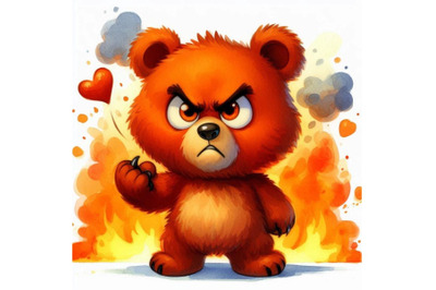 03 Angry bear cartoon