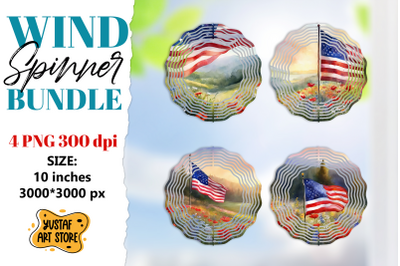 Patriotic wind spinner sublimation.American flag sublimation