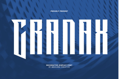 Cranax Decorative Display Font