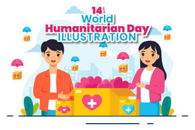 14 World Humanitarian Day Illustration