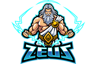 Zeus esport mascot logo design