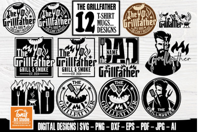 The Grillfather SVG | Grill Father SVG Bundle| grill master