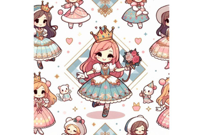 A bundle of Merry girl in suit princess