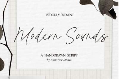 Modern Sounds Monloline Script Font