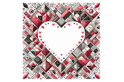 A bundle of Valentines frame - vector. Hearts