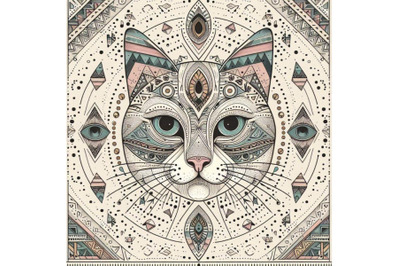 A bundle of tribal face cat