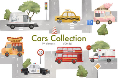 Cars Clipart, Transport Clipart, Cartoon Boy Clipart