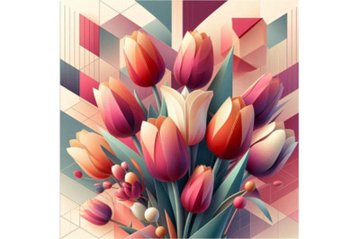 A bundle of Beautiful tulips for Mother`s Day