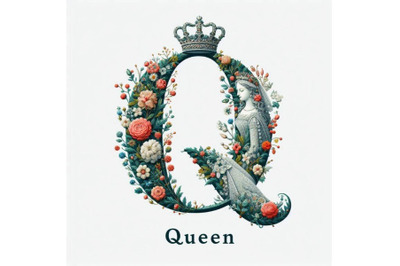 A bundle of alphabet Q with Queen