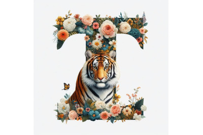 A bundle of alphabet T with Tiger