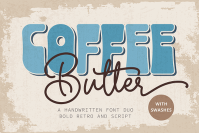 Coffee Butter - Retro Font Duo