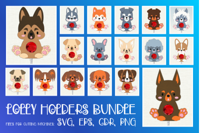 Cute Puppy | Lollipop Holder Bundle | Sucker Holder Templates