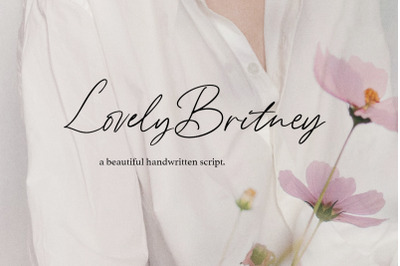 Lovely Britney - A beautiful handwritten script