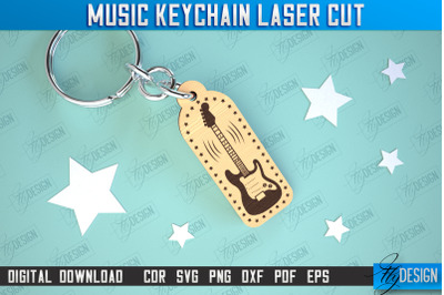 Music Keychain Laser Cut | Keychain Inscriptions | Gift for Musician