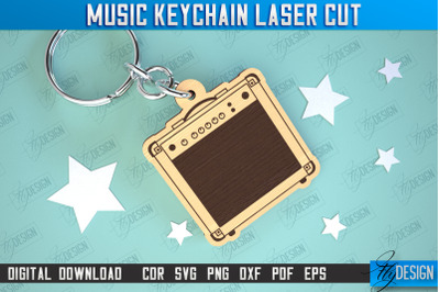 Music Keychain Laser Cut | Keychain Inscriptions | Gift for Musician