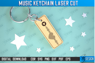 Music Keychain Laser Cut | Keychain Inscriptions | Gift for Musician