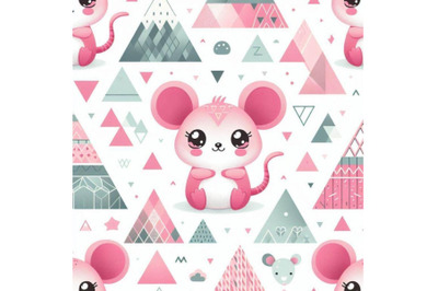 A bundle of Cartoon pink little mouse