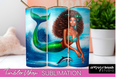 Mermaid Tumbler Wrap - Beach Tumbler Sublimation