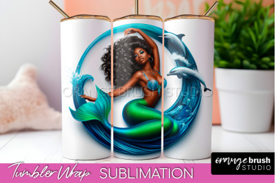 Mermaid Tumbler Wrap - Beach Tumbler Sublimation