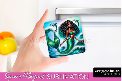 Mermaid Magnet Sublimation - Summer Magnet Design