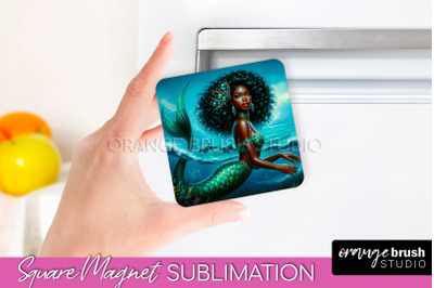 Mermaid Magnet Sublimation - Summer Magnet Design