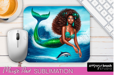 Mermaid Mouse Pad - Summer Sublimation Mouse Pad