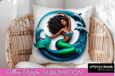 Mermaid Pillow Cover - Summer Pillow Sublimation