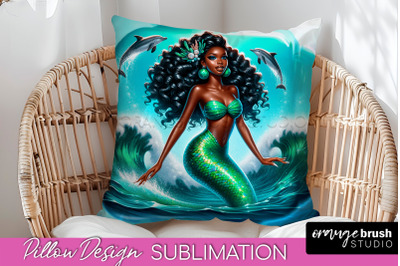 Mermaid Pillow Cover - Summer Pillow Sublimation