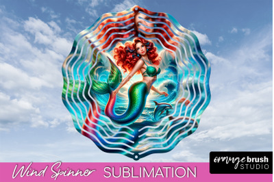 Mermaid Wind Spinner - Summer Spinner Sublimation