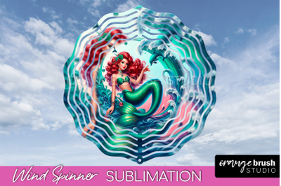 Mermaid Wind Spinner - Summer Spinner Sublimation