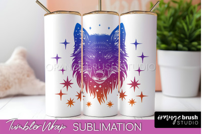 Celestial Tumbler Wrap, Boho Sublimation, Mystical Tumbler