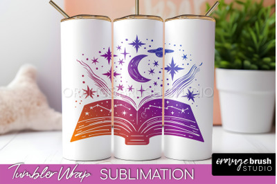 Celestial Tumbler Wrap, Boho Sublimation, Mystical Tumbler