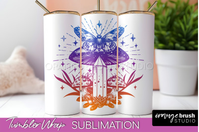 Celestial Tumbler Wrap, Boho Sublimation, Mystical Tumbler