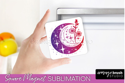 Boho Mystical Magnet Sublimation - Celestial Fridge Magnet