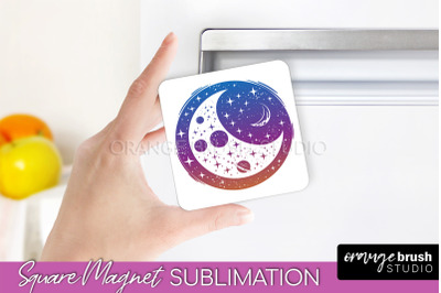 Boho Mystical Magnet Sublimation - Celestial Fridge Magnet