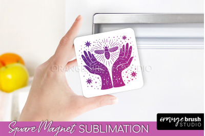 Boho Mystical Magnet Sublimation - Celestial Fridge Magnet