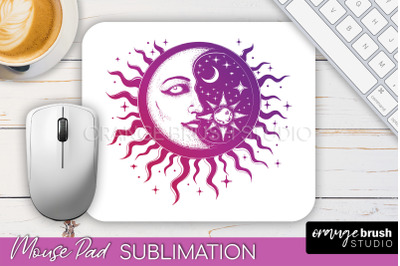 Celestial Mouse Pad PNG, Boho Mystical Mousepad Sublimation