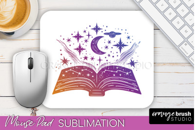 Celestial Mouse Pad PNG, Boho Mystical Mousepad Sublimation